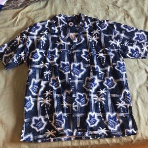 Toronto Maple Leafs short sleeve button up shirt